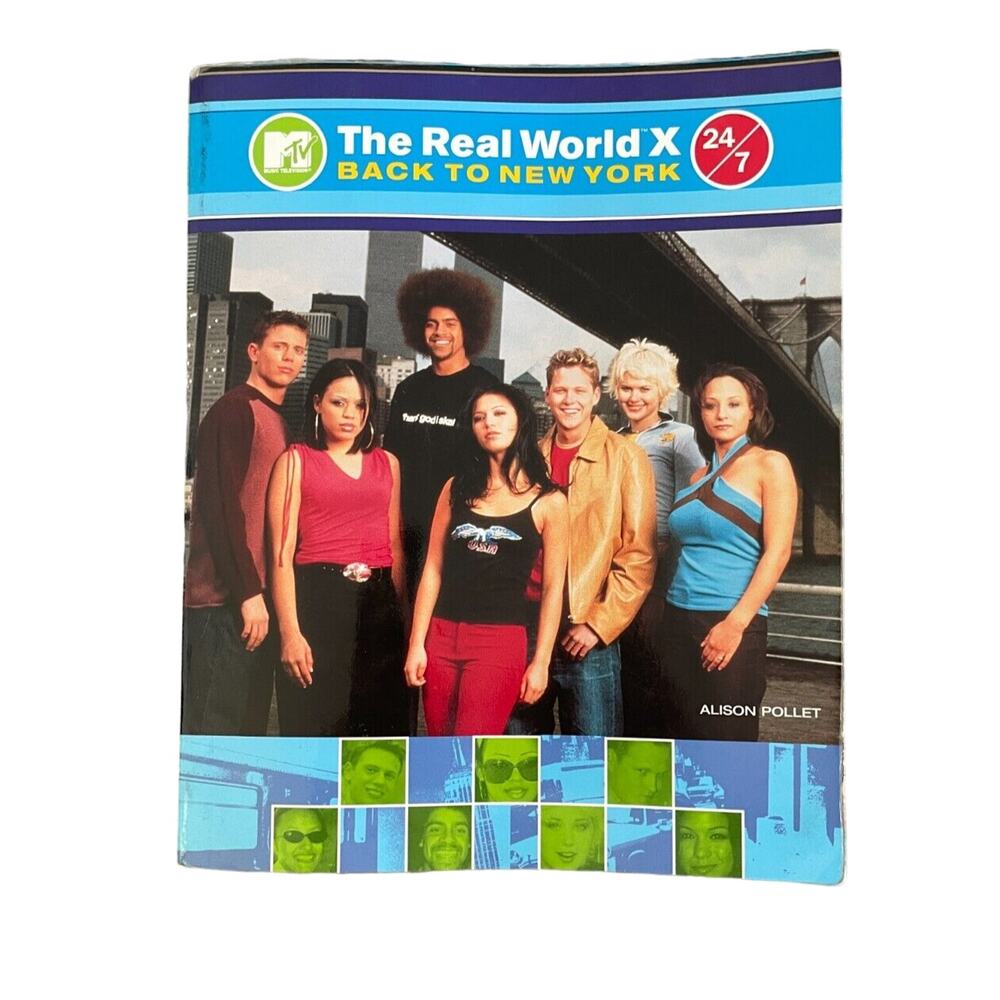 MTV's the Real World: Back to New York 24/7 y2k book by Alison Pollet (2001)